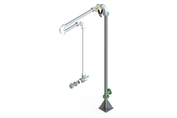 Custom long reach Aviation refuelling arm