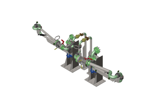 custom dual low profile loading arms